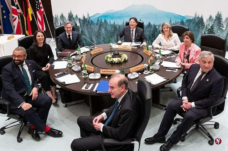 G7联合声明：反对俄核威胁与中国大陆对台施压（图） - 1