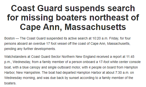 悲剧！4名华人驾船出海垂钓失踪，警方搜救27小时：3人死亡，1人仍下落不明（组图） - 3