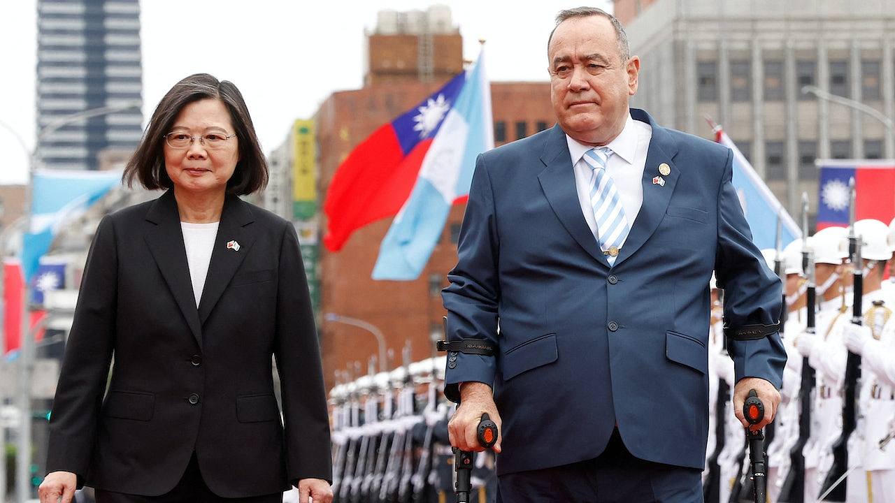 危地马拉总统访台，称无条件支持台湾（图） - 1