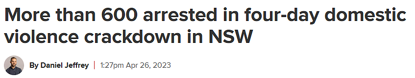 刚刚，这个澳洲华人家暴男被曝光，警方开展家暴“严打”，4天狠抓644人！（组图） - 9