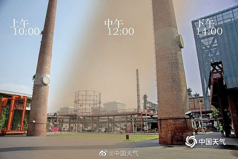 北京遭遇沙尘天气：一组图看沙尘前后天空对比（组图） - 2
