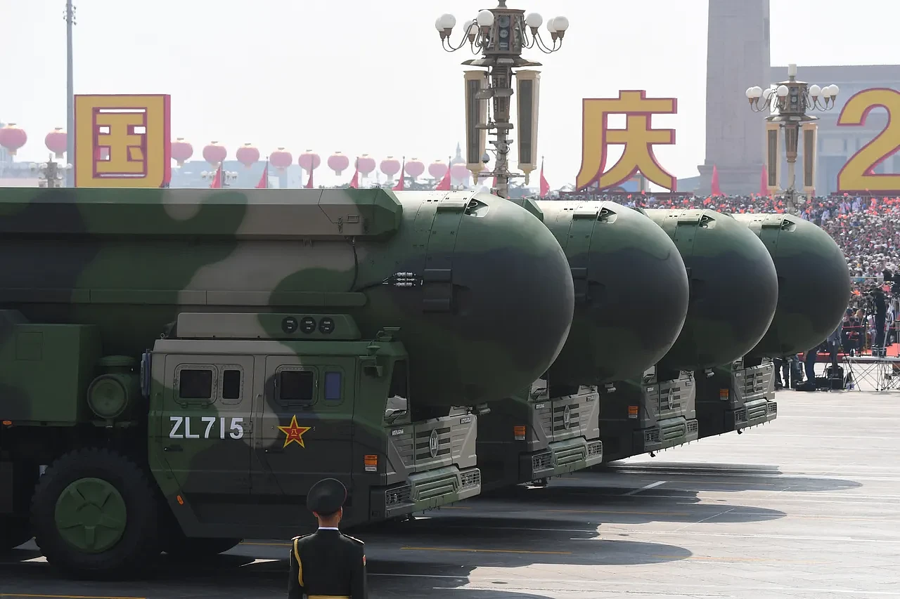 中國號稱可以攻擊美國本土的東風41長程洲際飛彈。