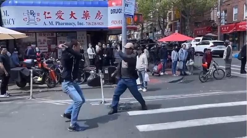 停车纠纷，2华裔男子当街持械斗殴，一人被砍伤（组图） - 2