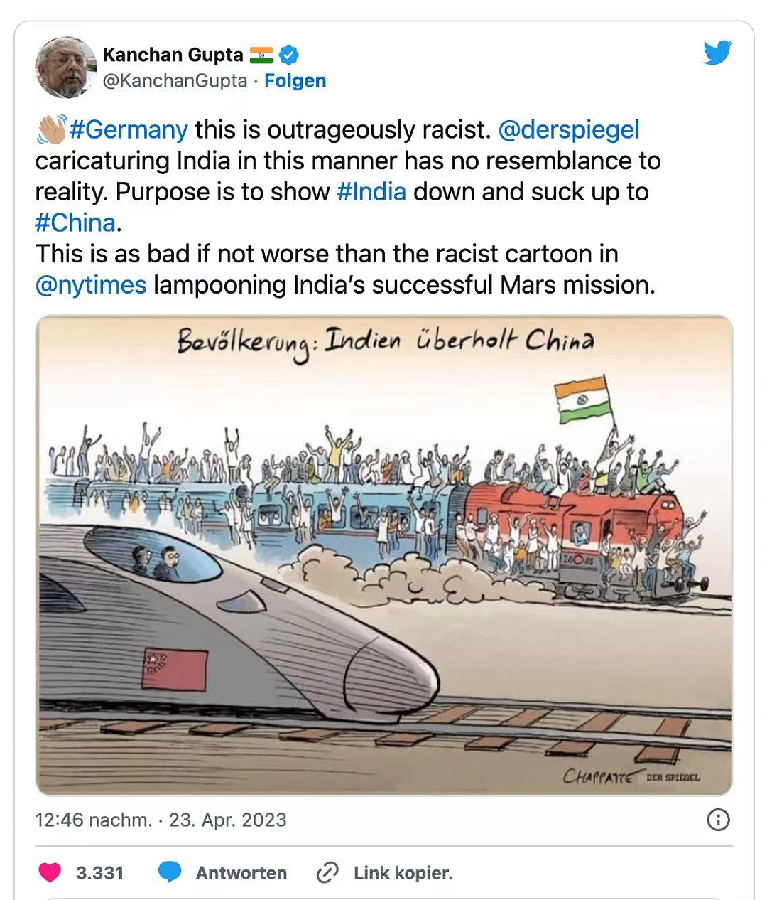 印度超越中国成世界第一！德媒漫画惹怒印度，马斯克又补上致命一刀（组图） - 10