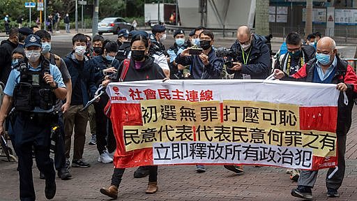香港国安法：五一游行自行取消，申请人称“不由自主但不能讲”（组图） - 5