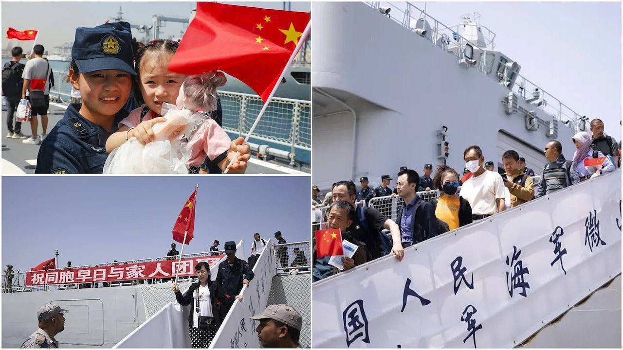 苏丹内战，撤侨持续，逾340中国公民乘首架包机回国，已抵北京（组图） - 1