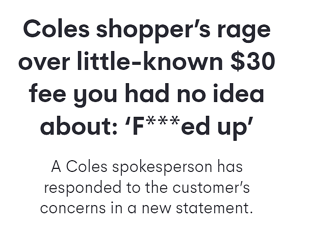 网友吐槽：在Coles购物居然有$30额外收费！你被收过吗（组图） - 1