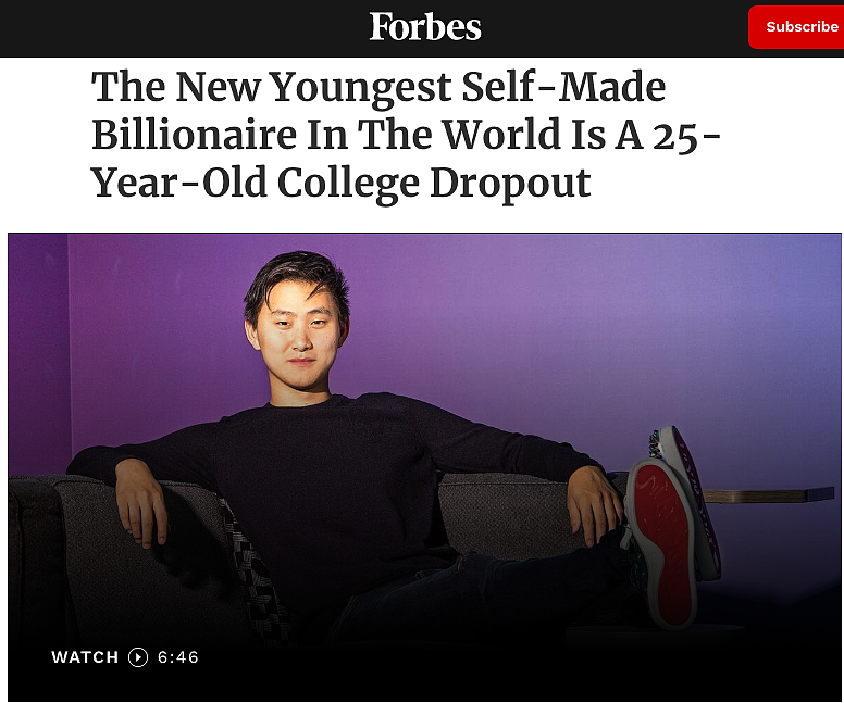 25岁华裔男孩白手起家，成全球最年轻亿万富翁，被称为“下一个马斯克”（组图） - 1