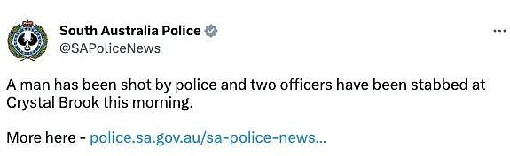 南澳“高风险”命案细节曝光！被击毙男子身份确认，两名警察被刺受重伤，情况危急（组图） - 1