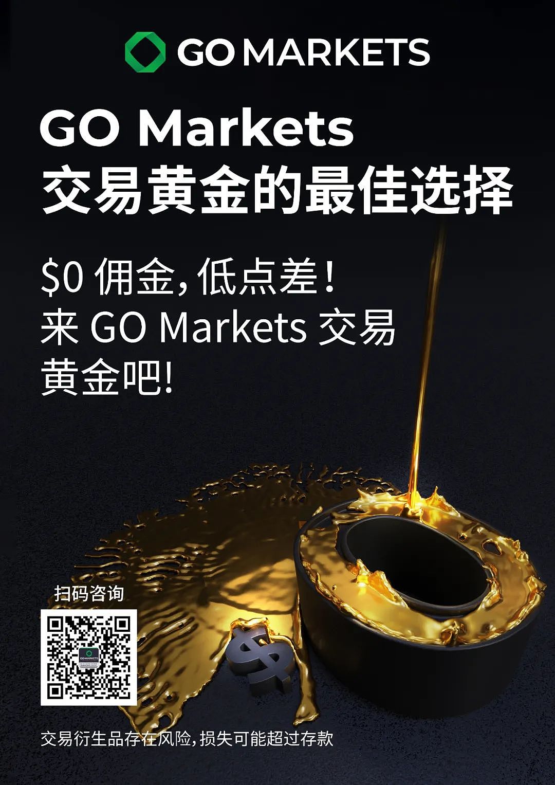 好消息！GO Markets 黄金交易零佣金、低点差！（组图） - 3