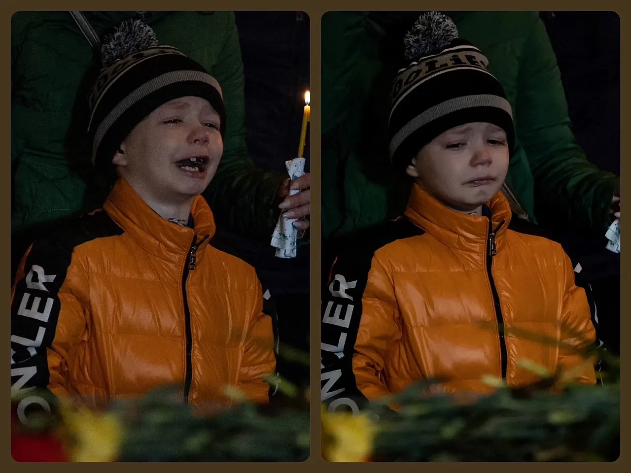 他只是个孩子！乌克兰6岁童参加兄姊葬礼！俄军空袭下手足永别（组图） - 1