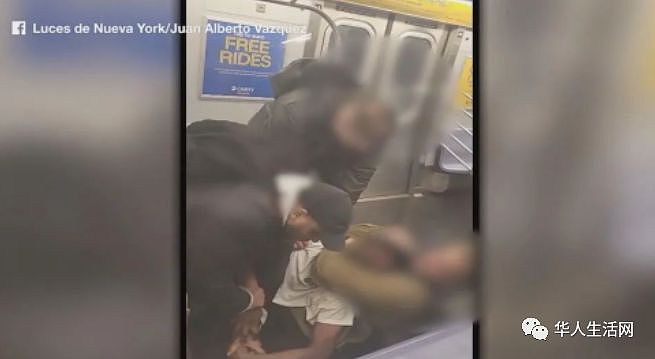 闹事黑人被锁喉勒死，纽约地铁“见义勇为”市民面临杀人指控！（组图） - 2