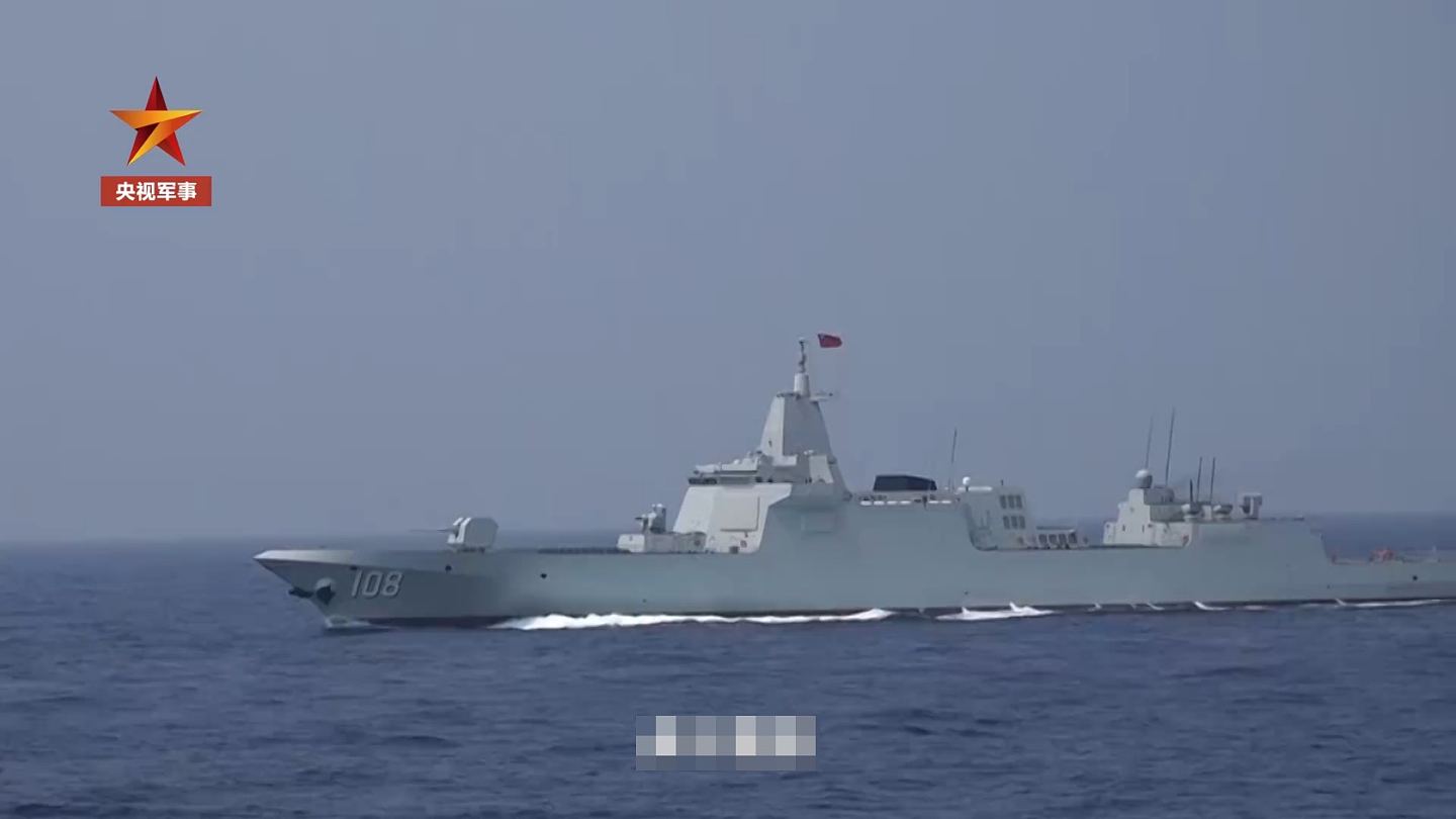 驱逐舰咸阳舰最新训练画面公开，精准击落摧毁海空目标（组图） - 1
