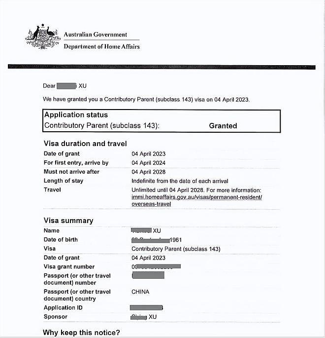 澳洲贡献类143签证获批案例解析，父母移民改革未来如何（组图） - 3