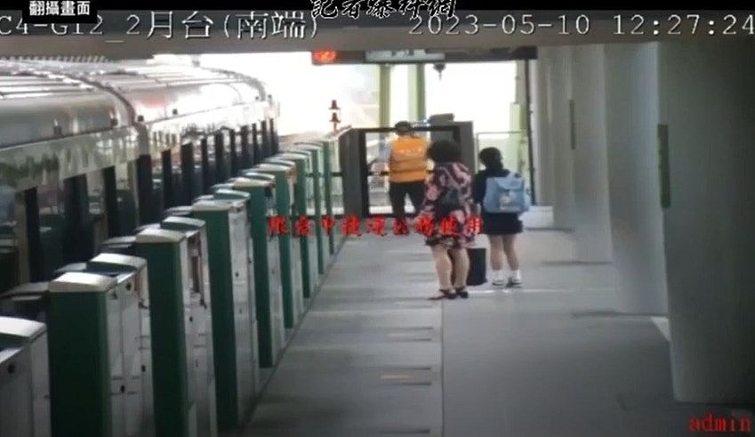 台中捷运事故，CCTV曝光关键48秒：列车撞上吊臂，保安举手通报拦不住（视频/组图） - 2
