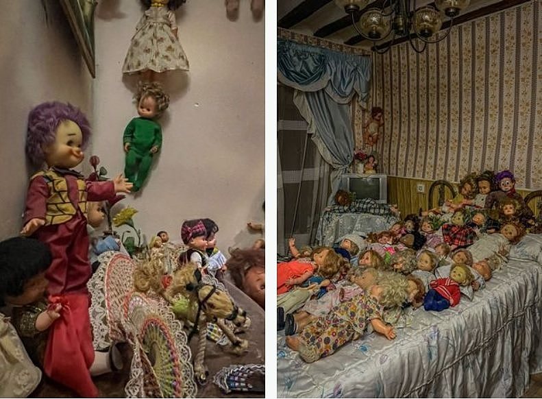 毛骨悚然：废弃屋堆满千只恐怖娃娃，邻居爆内幕（图） - 1