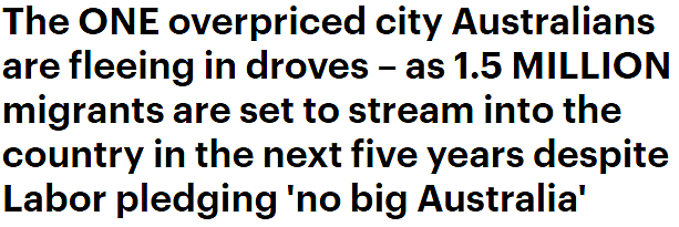 150万移民涌入，澳洲人口5年内或超2800万人！悉尼房价全球第二高，大量新州人“出逃”（组图） - 1