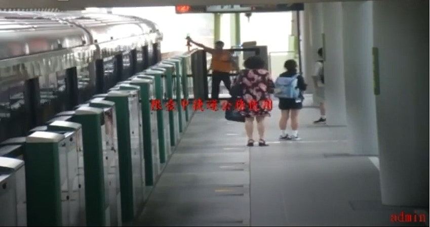 台中捷运事故，CCTV曝光关键48秒：列车撞上吊臂，保安举手通报拦不住（视频/组图） - 3