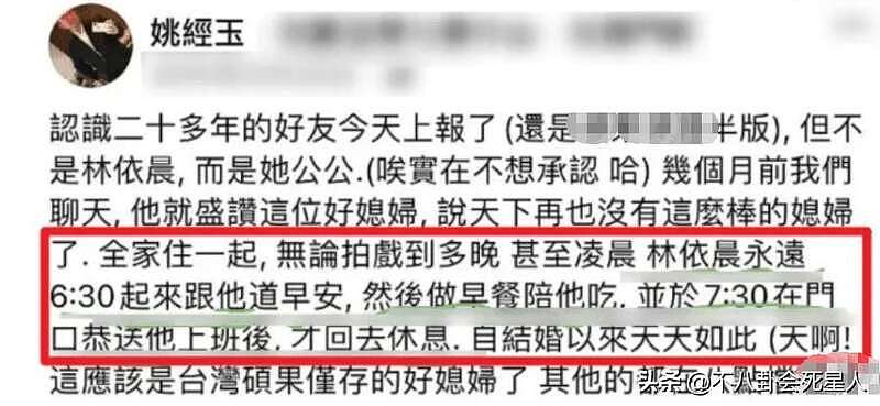 林依晨被曝离婚，抓奸反被丈夫打，被婆婆嫌弃没生儿子（组图） - 13