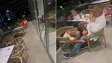 视频曝光！外国男女公然在餐厅内口交，旁边用餐顾客目瞪口呆（视频/图）