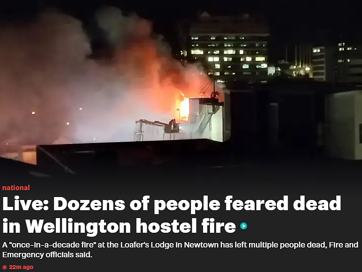 至少6人死亡，11人失踪！惠灵顿市区燃起恐怖大火，有毒物质开始扩散（组图） - 1