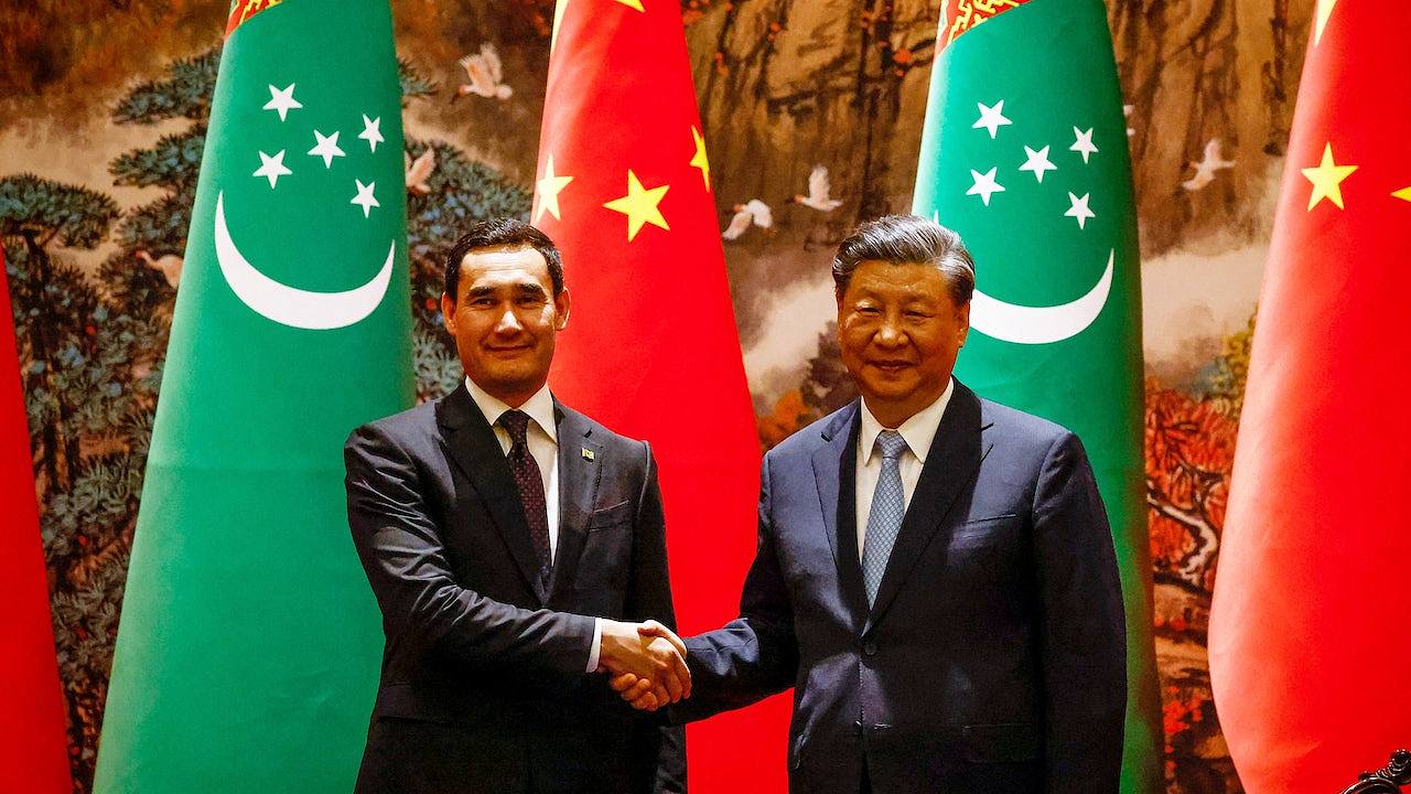 中国中亚峰会，习近平分别晤土库曼及乌兹别克总统（图） - 1