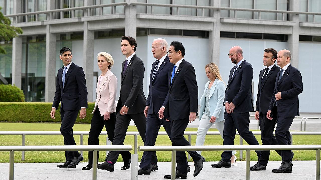 G7峰会：七国领导人发声明重申援助乌克兰，进一步制裁俄罗斯（图） - 1