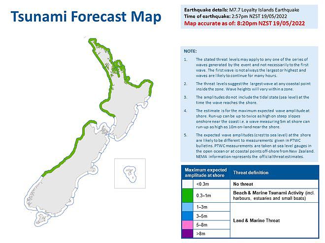 新西兰北部海域再发7.1级地震！官方确认：海啸可能性不大（组图） - 7