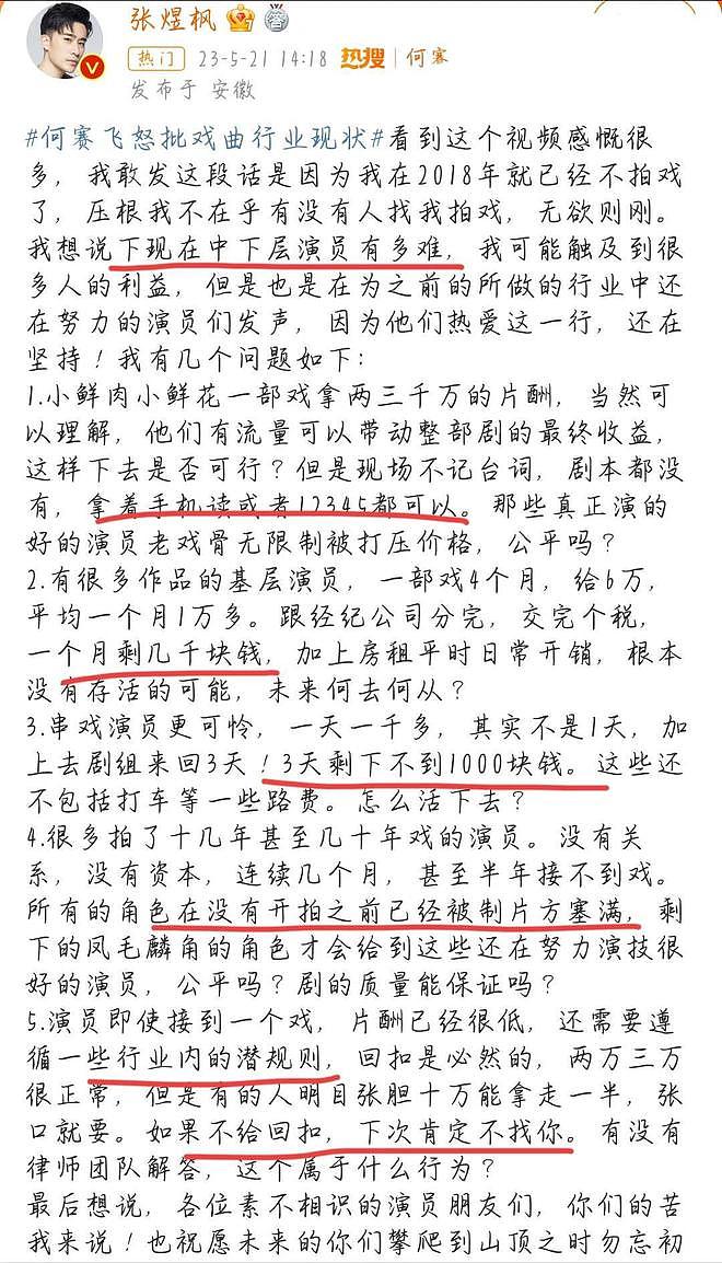 这一次，一向娇滴滴的何赛飞怒了，明星收入的“底裤”都被扒掉了（组图） - 18