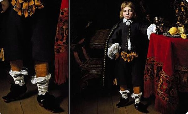 时空旅人？400年前画作惊见8岁男童穿“Nike球鞋”（图） - 1