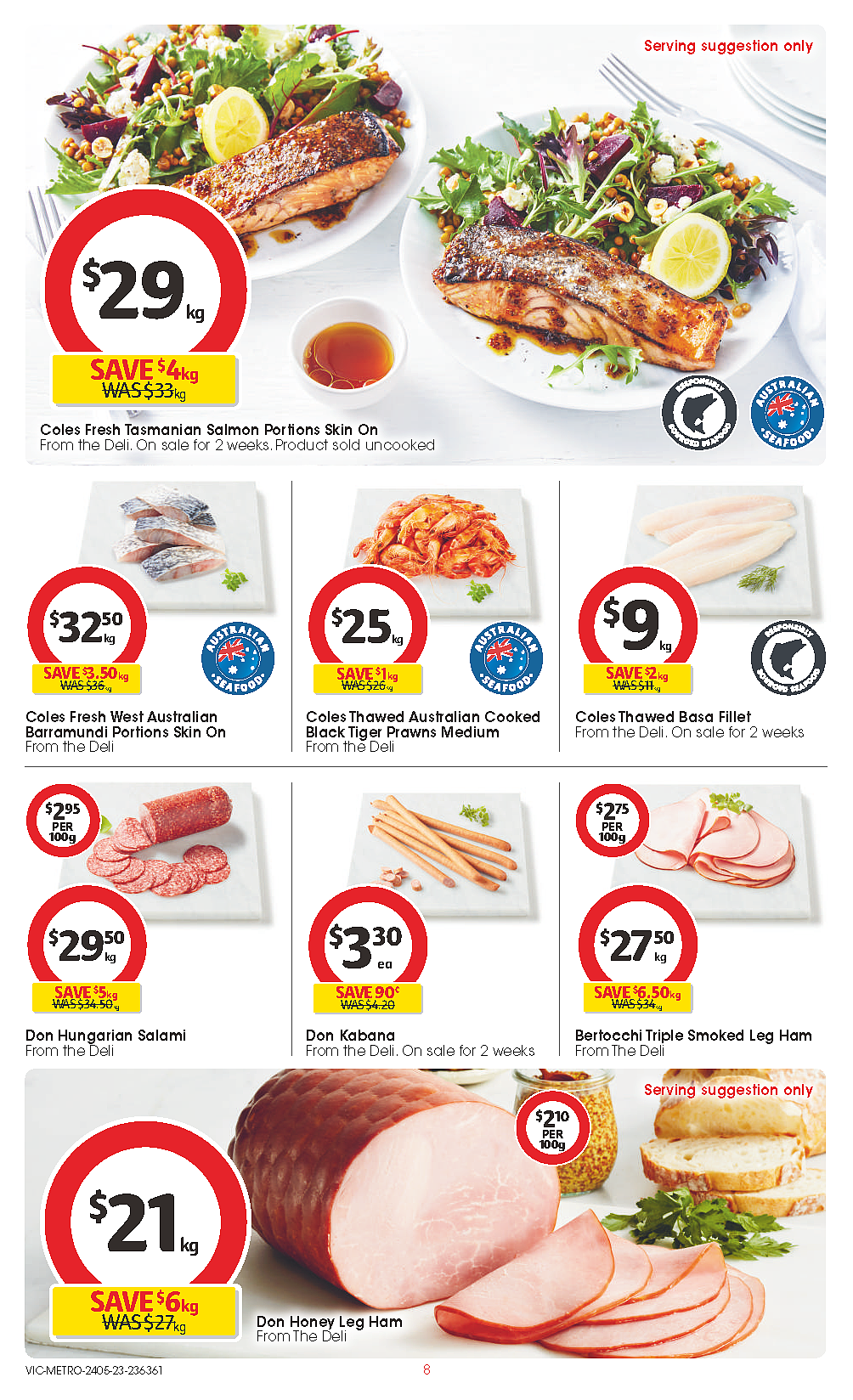 Coles 5月24日-5月30日折扣，虾饺、猪肉饺、鱿鱼条半价（组图） - 8