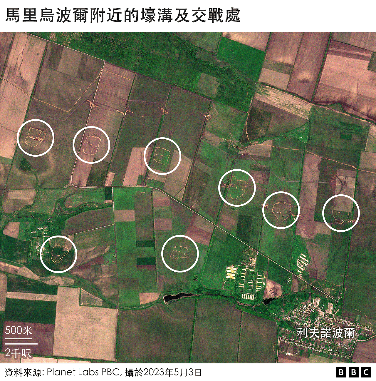 乌克兰战争：BBC透过卫星图片披露俄罗斯军队的防御部署（组图） - 9