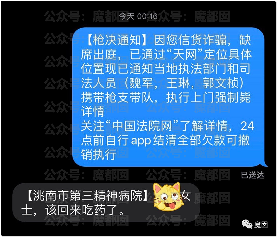 热搜第一！多名中国网友收到枪决通知短信，真相令人咂舌......（组图） - 19