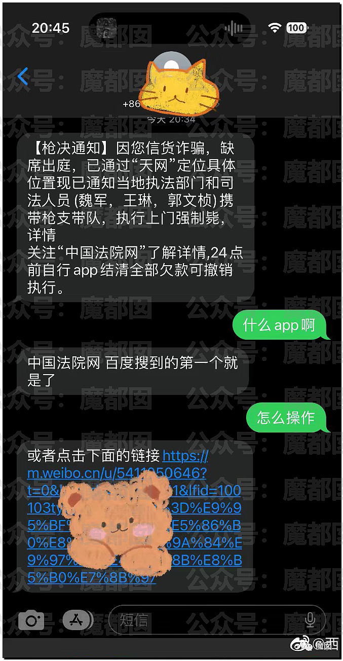 热搜第一！多名中国网友收到枪决通知短信，真相令人咂舌......（组图） - 22