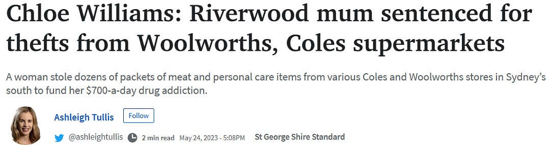 澳洲Coles/Woolies偷盗防不胜防，悉尼宝妈现场被抓将入狱2年…（组图） - 1