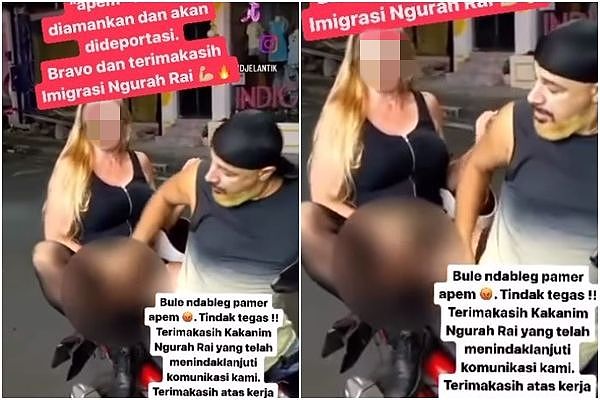 金发女在印尼巴厘岛玩嗨“露下体”；印尼人怒炸：不需要这种垃圾游客（视频/图） - 1