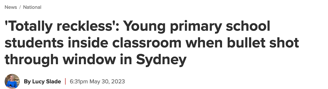 悉尼学校窗户被子弹击穿，当时学生正在上课...（组图） - 1