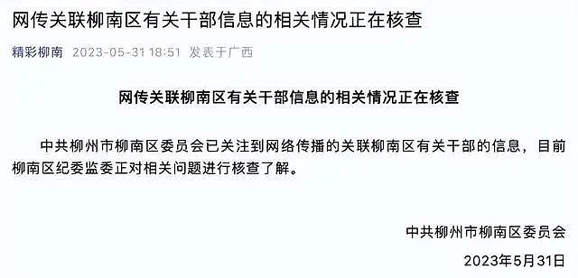 网传“柳州一局长与情人聊天记录被群发“，官方通报（组图） - 8
