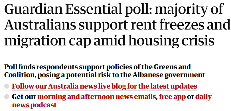 最新民调：超半数澳人要求减少移民数量，冻结租金，限制外国人买房（图） - 1