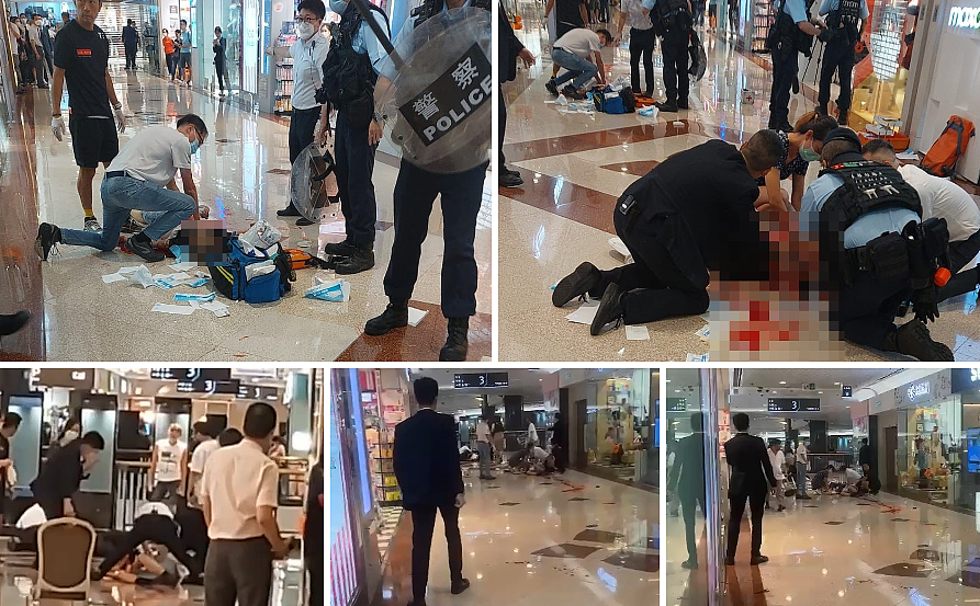 恐怖现场！ 香港女孩逛商场被狂捅34刀致死！ 闺蜜3次救人，遭割喉身亡，凶嫌诡异冷笑（视频/组图） - 13