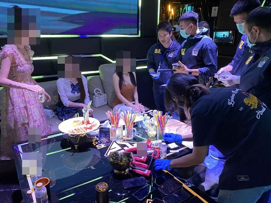 48名中国游客在曼谷高级KTV开毒品派对被捕，一间房每晚收费2.2万（组图） - 2