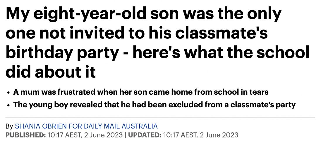 太气人！澳洲8岁男孩惨遭羞辱，被同学排挤！最后学校看不下去了，发布一项新规...（组图） - 2