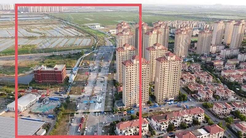 航拍天津津南大面积沉降，业主忙搬家，国内外少见（组图） - 11