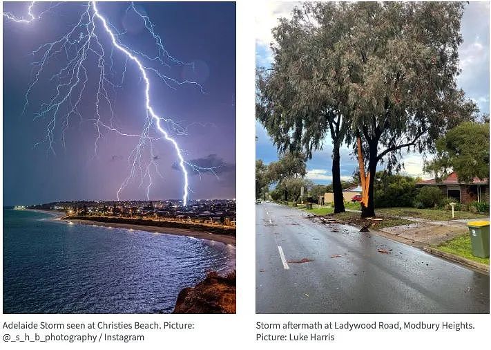 6.5万次雷击！南澳昨夜遭遇暴风雨，上万户停电（组图） - 3