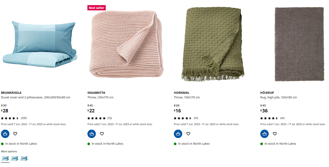 限时大促！澳洲IKEA财政年特卖来袭， 经典三层收纳架/粉色休闲毯半价（组图） - 7