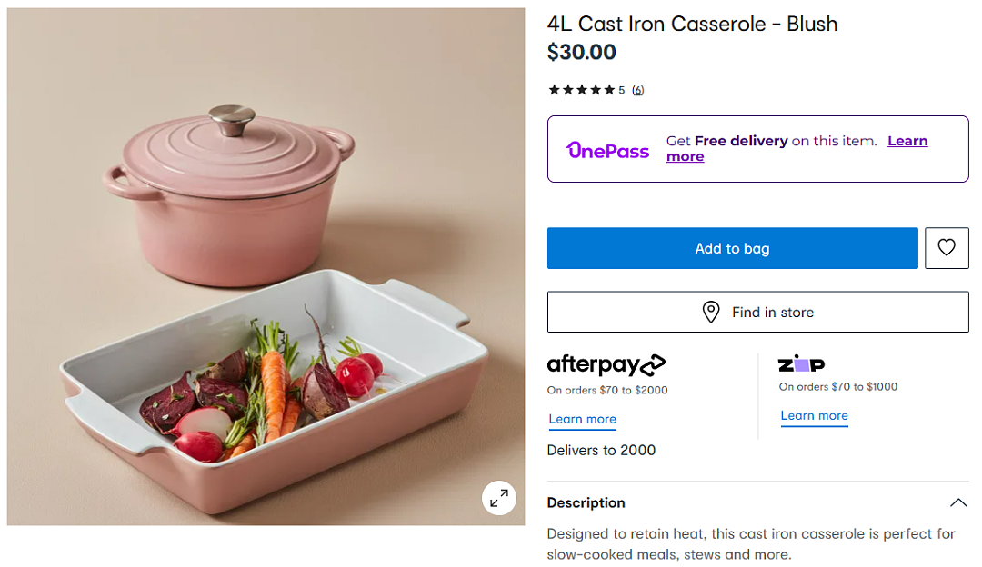 炸裂！Kmart上新粉色铸铁锅，高仿$600刀大牌，很多妈妈表示当了冤大头了…（组图） - 6