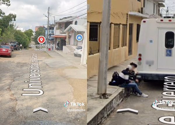 偷见前男友被Google街景车拍到，抓包照爆红（组图） - 1