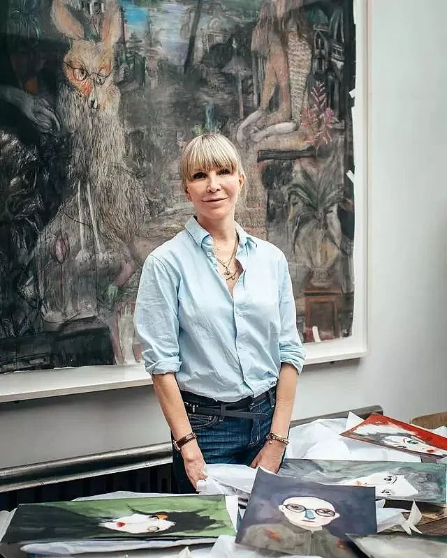 56岁大妈吸过毒、患癌，第一次拿画笔被Gucci重用成世界顶级画师（组图） - 19