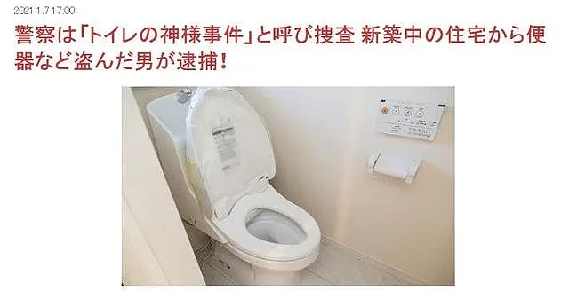 日本连环大盗盯上厕所，专偷小便池盖子？警察懵了（组图） - 3