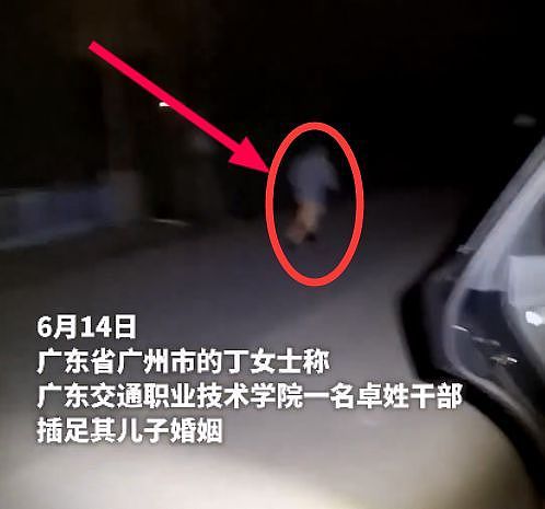 抓奸直击！广东高校官员野外车震人妻被抓包，光著下身疯狂逃跑（视频/组图） - 1